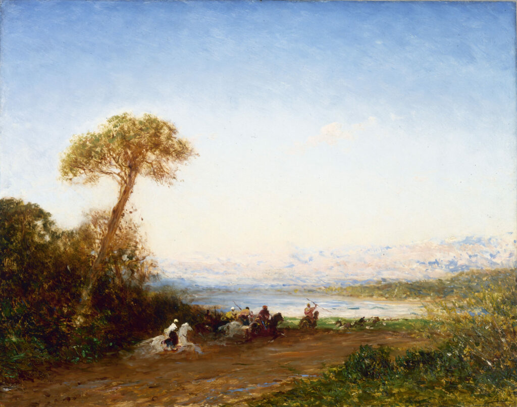 Beyrouth, retour de fantasia, par Félix Ziem, entre 1885 et 1890