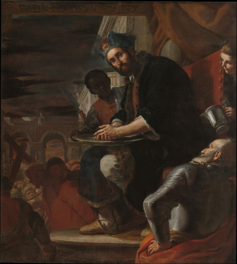 Pilate se lavant les mains, de Mattia Preti, en 1663