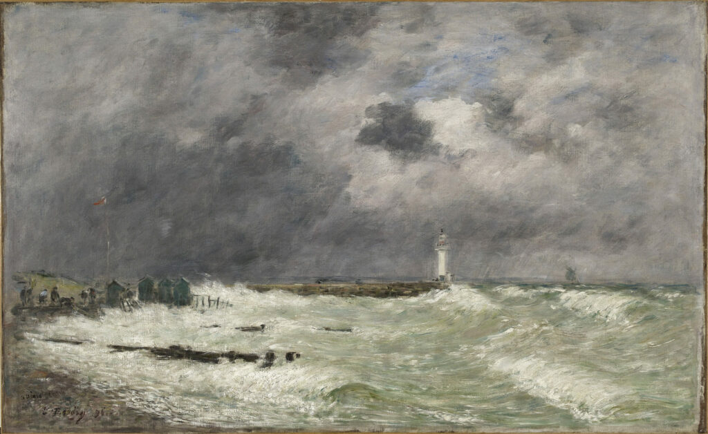 Squall off Frascati, Le Havre by Eugène Boudin, 1896