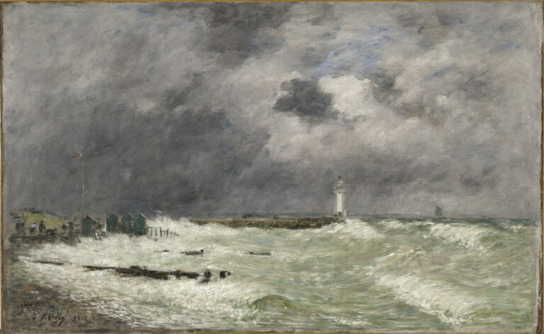 Squall off Frascati, Le Havre by Eugène Boudin, 1896