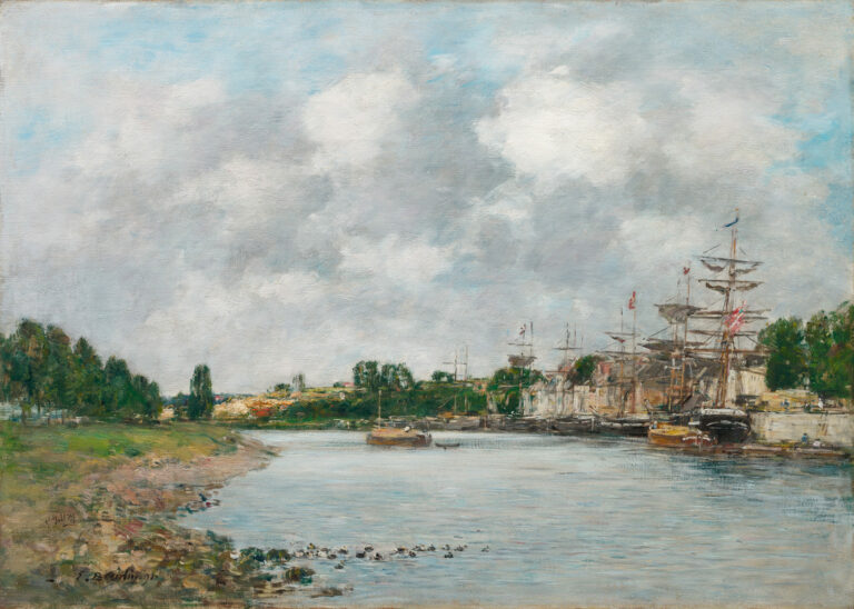 Vue du port de Saint-Valery-sur-Somme, 1891, par Eugène Boudin
