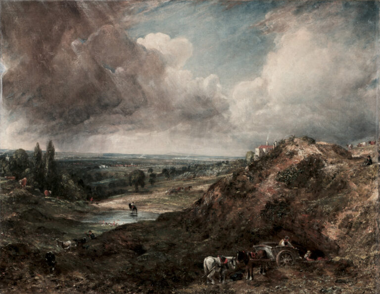 Branch Hill Pond, Hampstead by John Constable, 1828