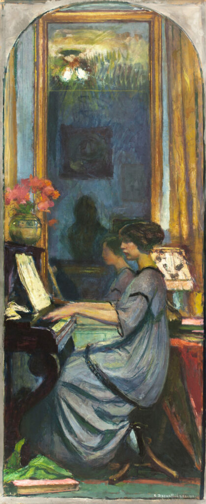 Portrait de Mademoiselle Yvonne Robiquet, par George Desvallières, en 1911