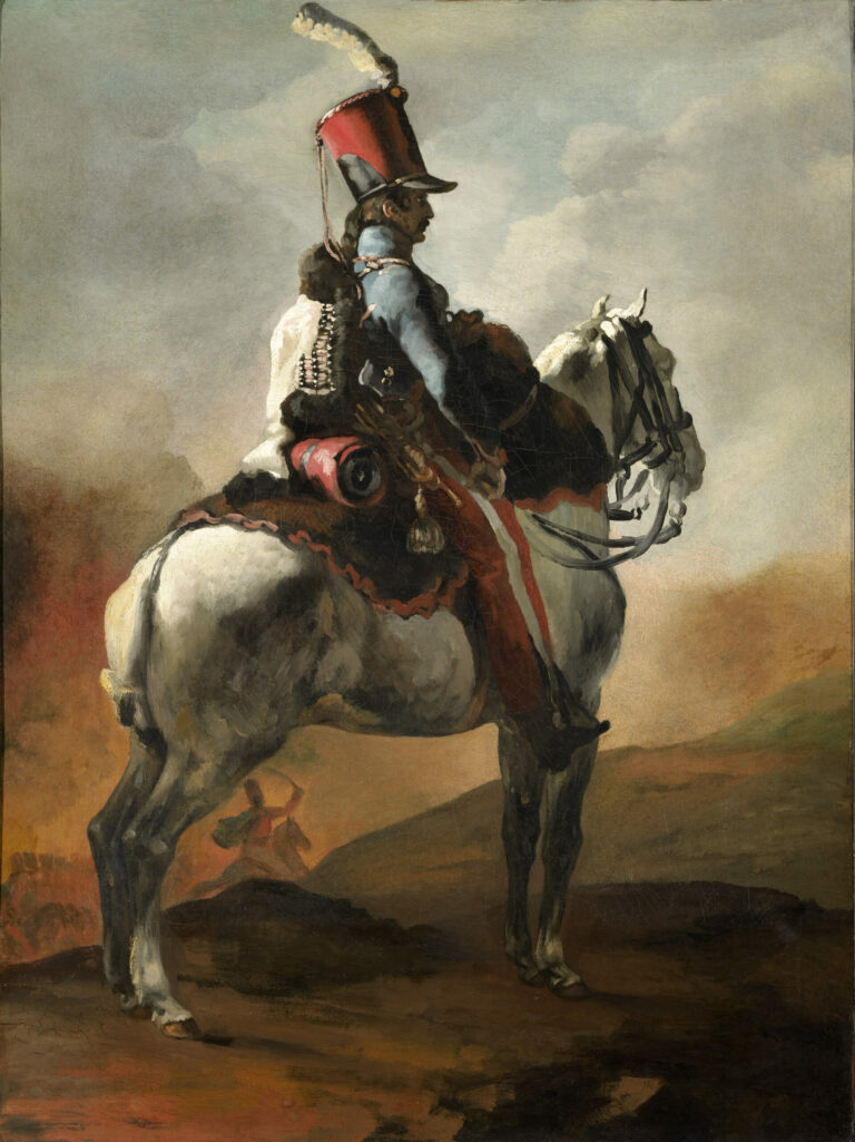 Théodore Géricault, Trumpeter of the Hussars, c. 1815–20, oil on canvas. Clark Art Institute, 1955.959