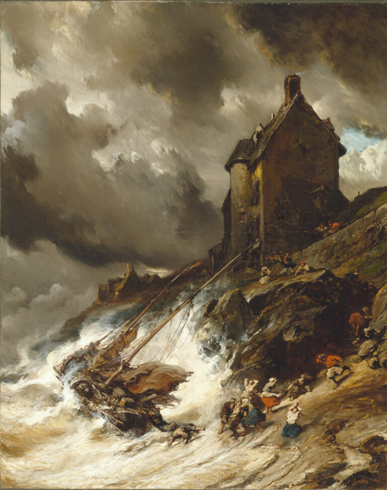 Eugène Louis Gabriel Isabey, The Wreck, 1854