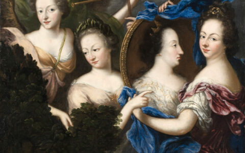 Allegory with Self-Portrait and Profile Portrait of Ulrika Eleonora the Elder, by Amalia von Königsmarck, 1689, Nationalmuseum, Stockholm. Photo: Erik Cornelius, Public Domain