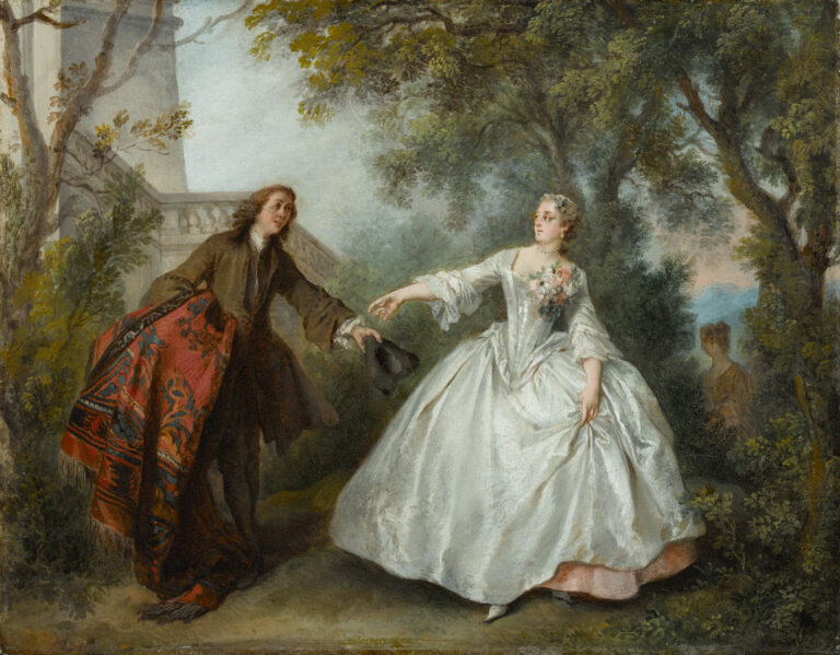 Nicolas Lancret, Nicaise, 1738, huile sur cuivre. Clark Art Institute, 1955.957