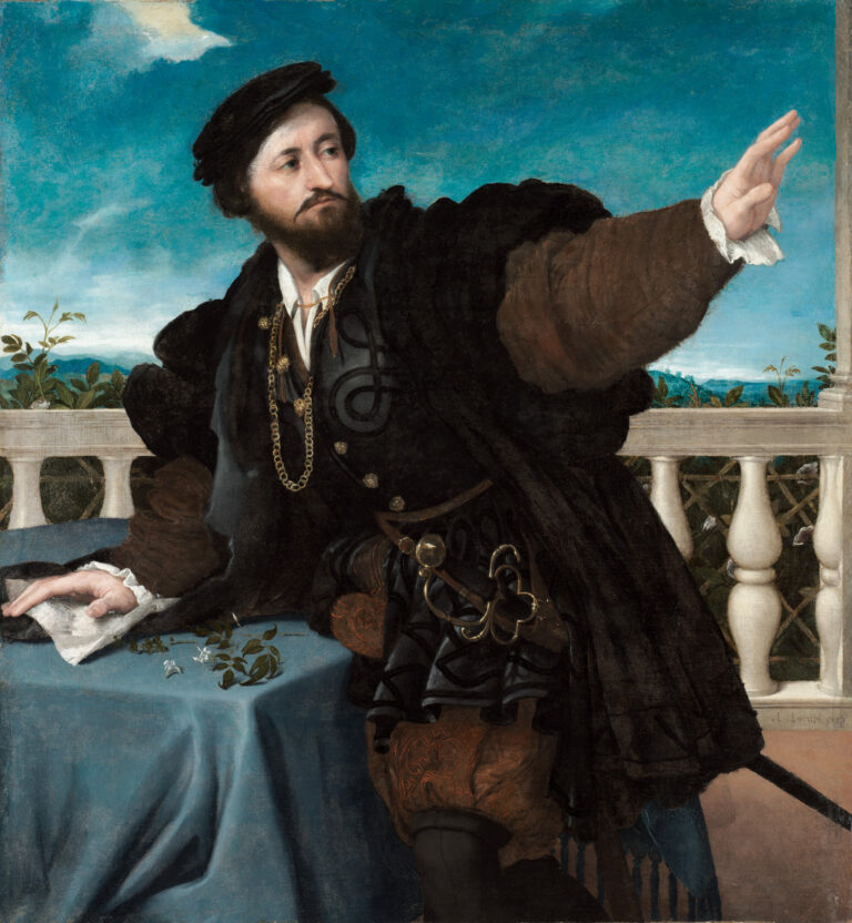 Portrait of a Man, possibly Girolamo Rosati, c. 1533–1534, by Lorenzo Lotto