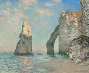 Claude Monet, Les Falaises d'Étretat, 1885, huile sur toile. Clark Art Institute, 1955.528