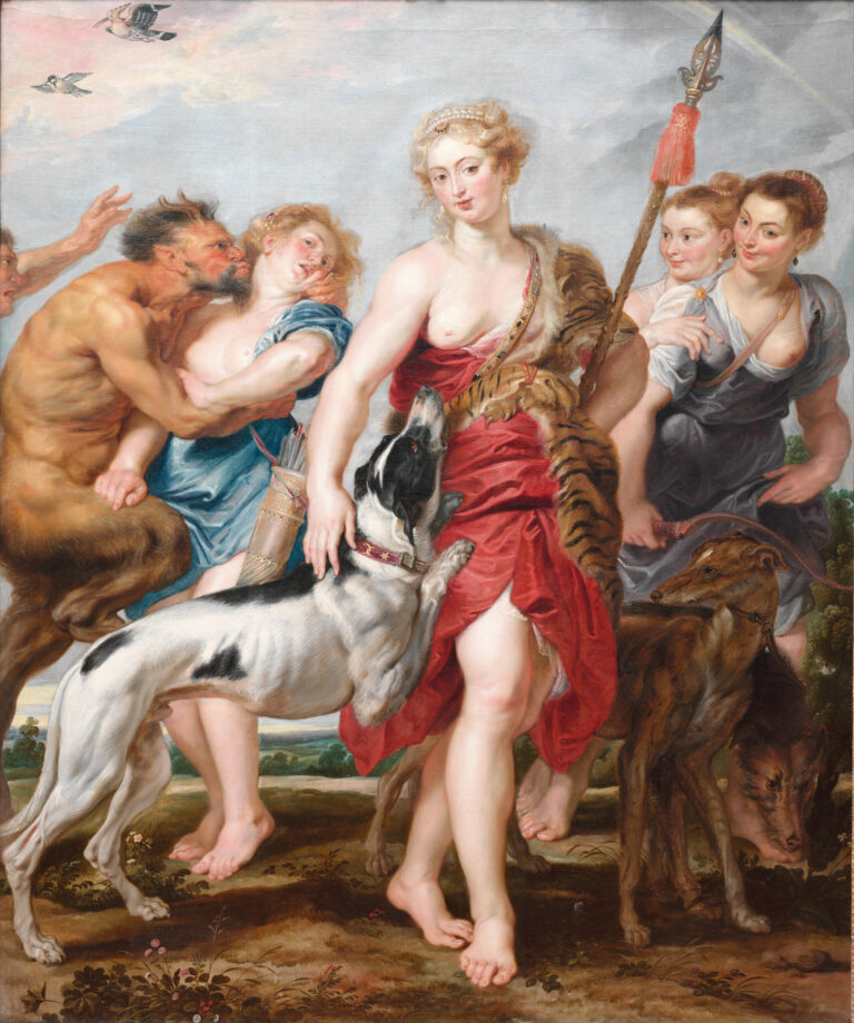 Diana and Her Nymphs Departing for the Hunt, c. 1615, by Peter Paul Rubens and workshop