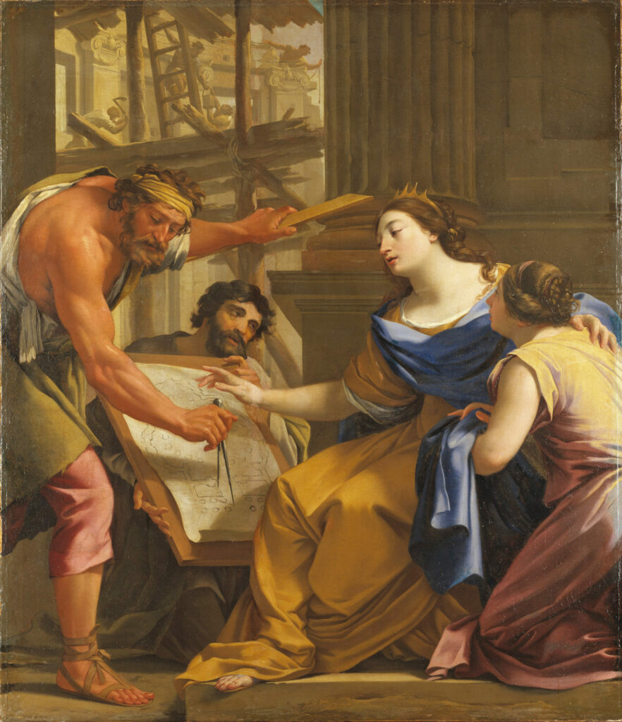 Artemisia Building the Mausolaeum, by Simon Vouet, early 1640s