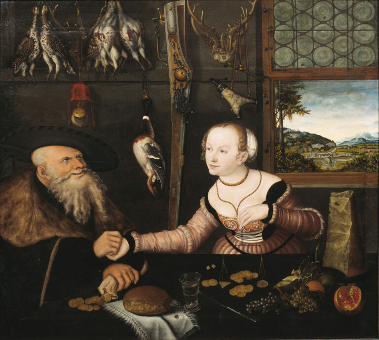 Le couple mal assorti, par Lucas Cranach l'Ancien, en 1532