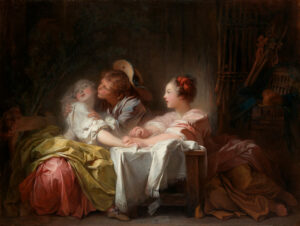 The Stolen Kiss, by Jean Honoré Fragonard, ca. 1760