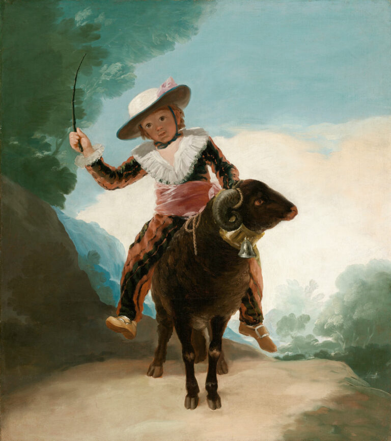 Garçon sur un bélier. Francisco de Goya, 1786–1787