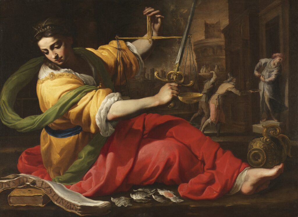 Allégorie de la Justice, par Bernardino Mei en 1656, photo Cecilia Heisser/Nationalmuseum