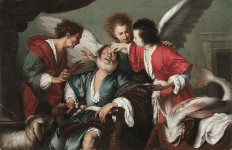 The Healing of Tobit, c. 1625, by Bernardo Strozzi
