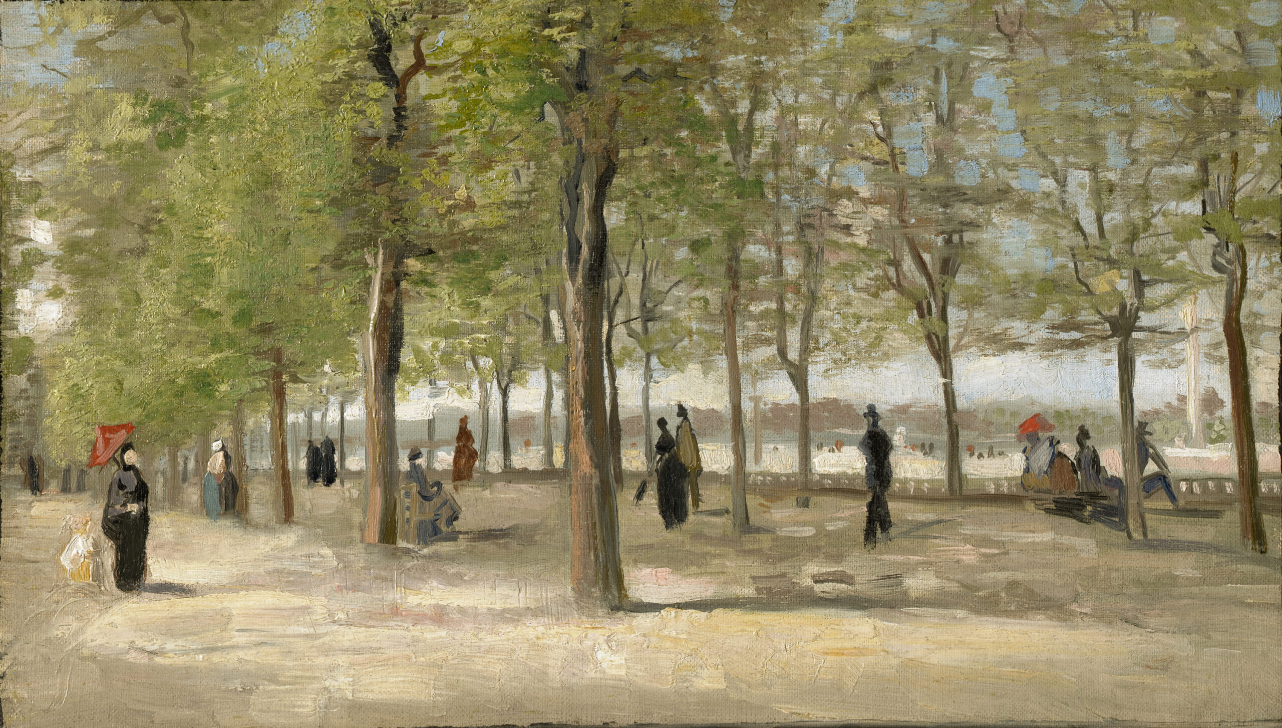 Vincent van Gogh, Terrace in the Luxembourg Gardens, 1886, oil on canvas. Clark Art Institute, 1955.889