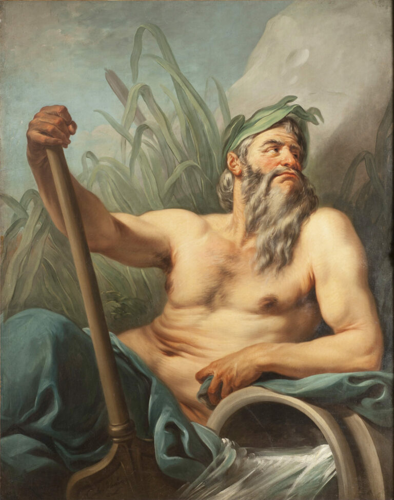 Dieu du fleuve, par Carle van Loo, vers 1740, Nationalmuseum, photo Hans Thorwid, domaine public