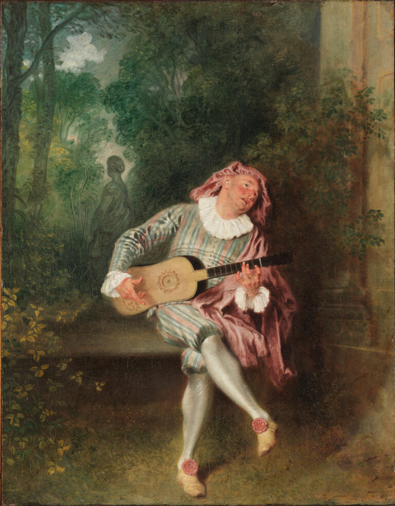 Mezzetin, by Antoine Watteau, circa 1718-1720