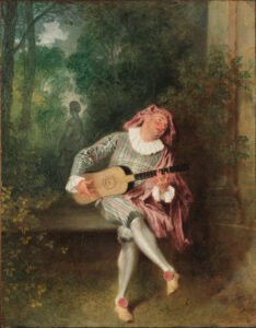 Mezzetin, par Antoine Watteau, vers 1718-1720