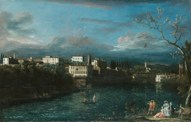 Vaprio d'Adda, par Bernardo Bellotto, en 1744