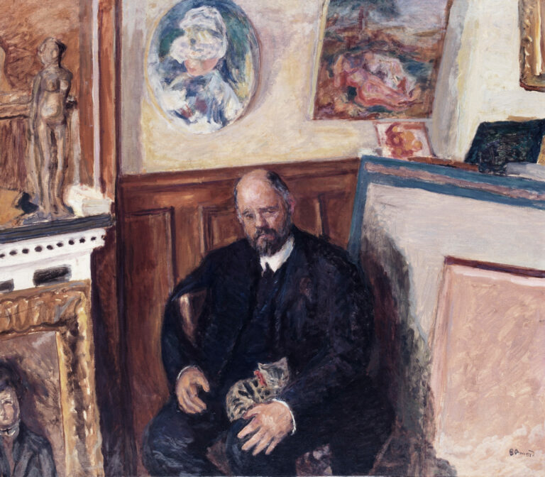 Portrait of Ambroise Vollard with Cat, by Pierre Bonnard, circa 1924