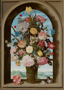 Vase de Fleurs à la Fenêtre, par Ambrosius Bosschaert l'Ancien, 1618