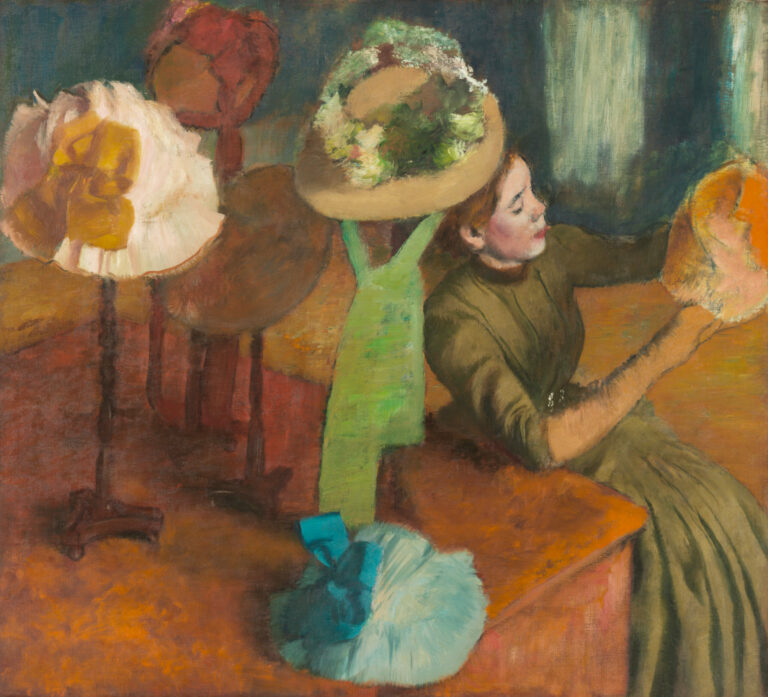 La Chapellerie, par Edgar Degas, 1879-1886
