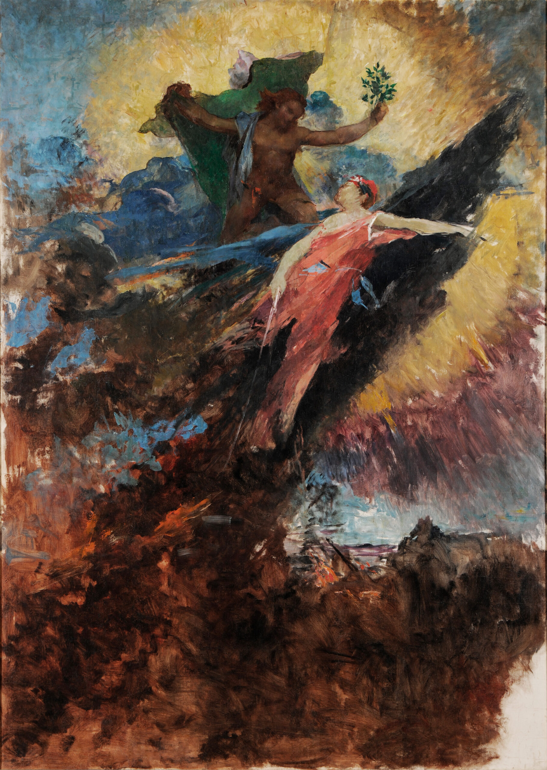 George Desvallières, Apollon et Daphné, vers 1889 - 1890, Reims, Musée des Beaux-Arts (inv. 2007.7.1) Photo : © Christian Devleeschauwer