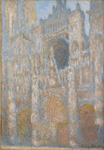 Claude Monet, Cathédrale de Rouen, la façade ensoleillée, vers 1892–1894, huile sur toile. Clark Art Institute, Sterling et Francine Clark Art Institute, Williamstown, Massachusetts, États-Unis. Acquis à la mémoire d'Anne Strang Baxter, 1967.