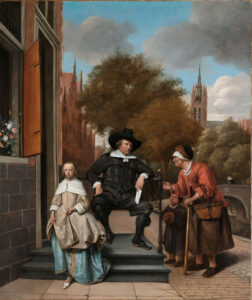 Adolf et Catharina Croeser, dit « Le bourgmestre de Delft et sa fille », par Jan Havickszoon Steen, en 1655