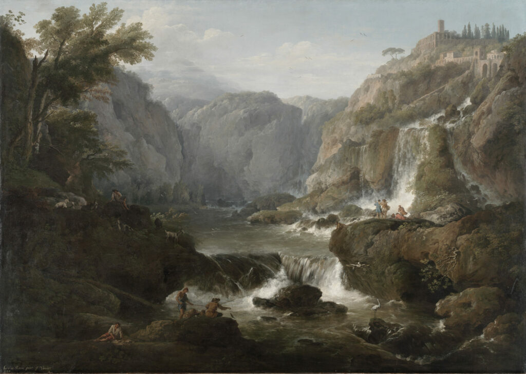 Les Cascades de Tivoli, en 1737, par Claude-Joseph Vernet