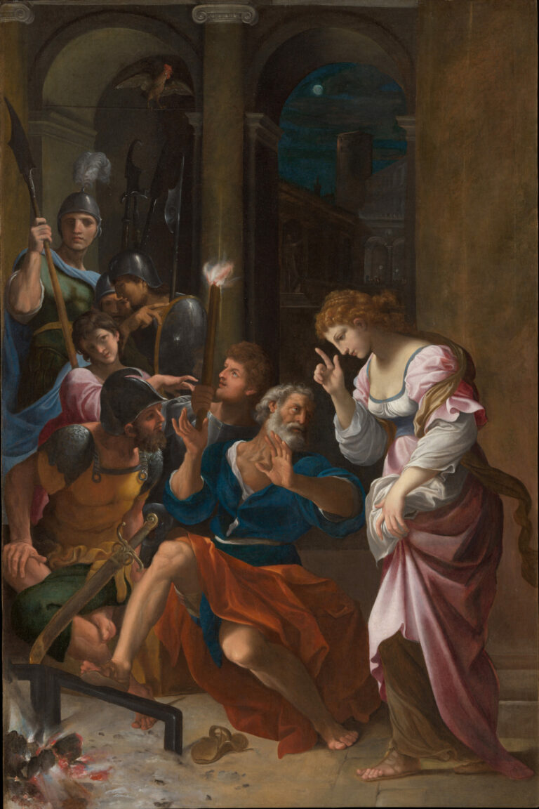 Le Reniement de Saint Pierre, par Ludovico Carracci, vers 1616