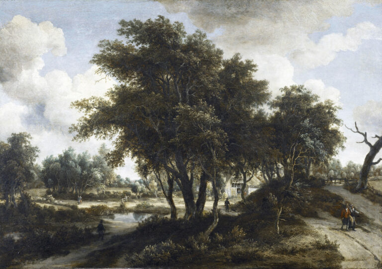 La chaumière, vers 1663, par Meindert Hobbema
