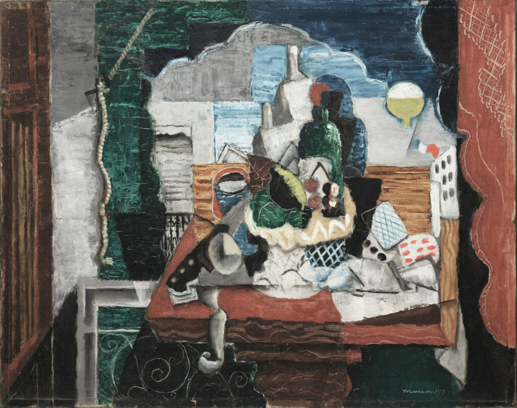 Café de nuit, vers 1923, par Louis Marcoussis