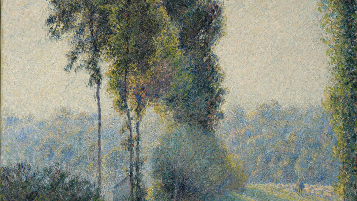 Camille Pissarro: Landscape at Saint-Charles, near Gisors, Sunset