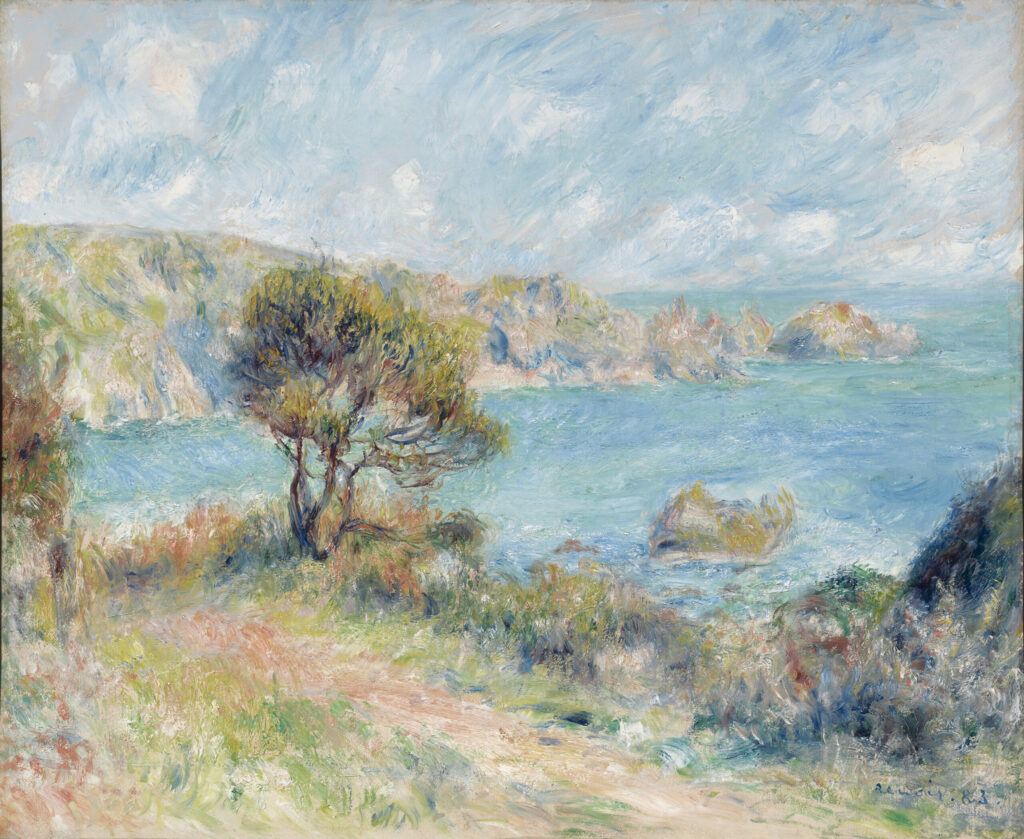 Pierre-Auguste Renoir, Vue de Guernesey, 1883, huile sur toile. Clark Art Institute, 1955.601