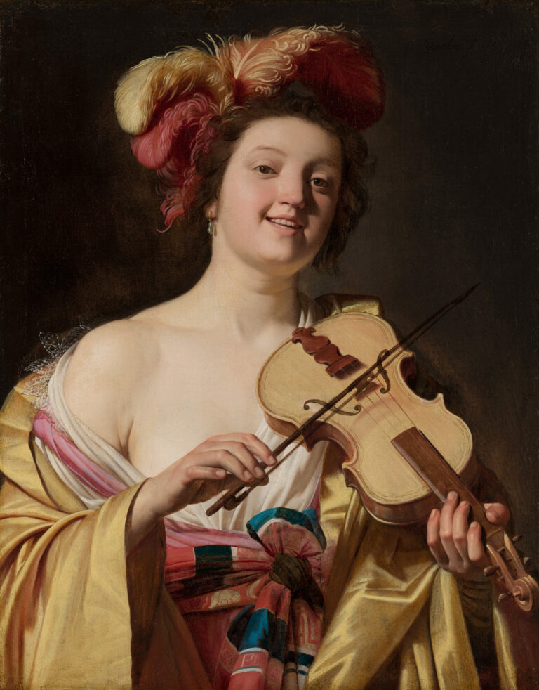 Gerrit van Honthorst, La violoniste, 1626, Mauritshuis, La Haye