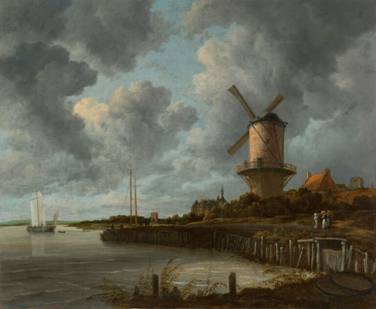 Le Moulin à vent de Wijk bij Duurstede, par Jacob Isaacksz van Ruisdael, vers 1668-1670