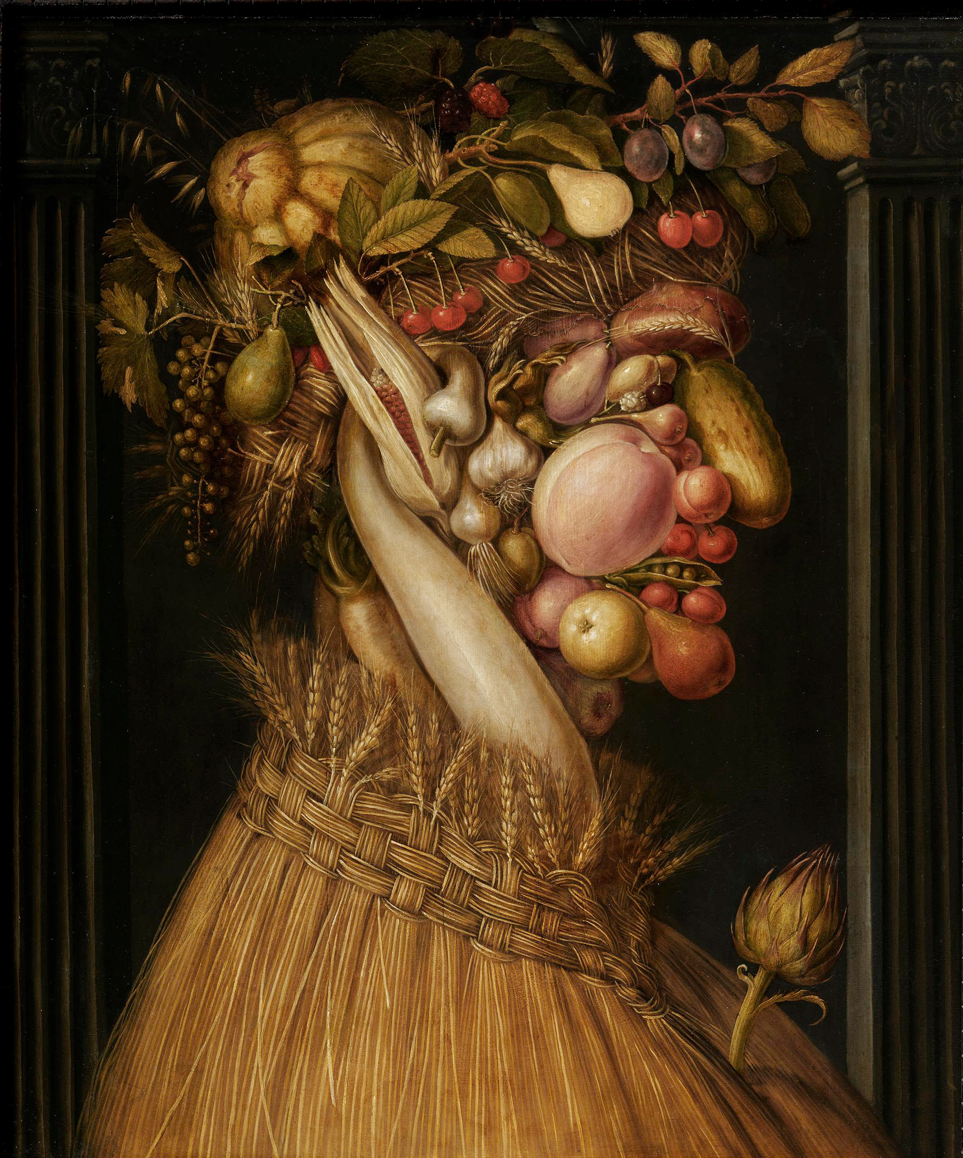 Allégorie de l'été, Giuseppe Arcimboldo, vers 1555-1560, Alte Pinakothek, Munich