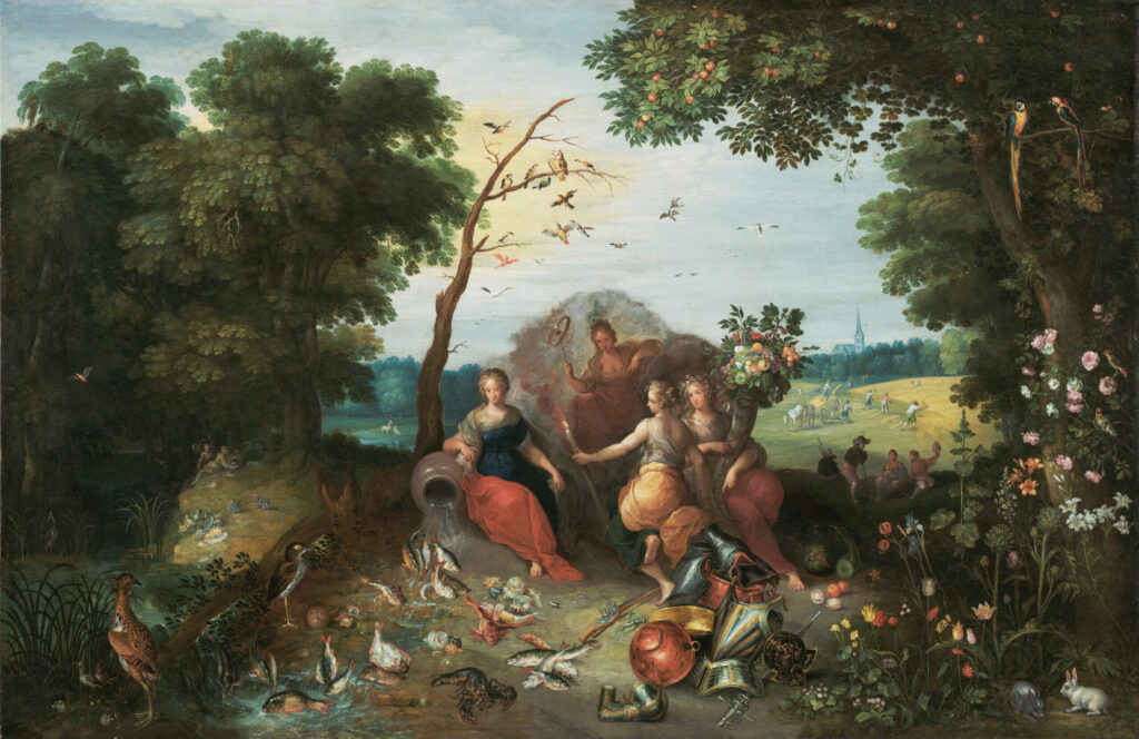 Landscape with Allegories of the Four Elements, Jan Brueghel the Younger and Frans Francken II, 1635, The J. Paul Getty Museum, Los Angeles
