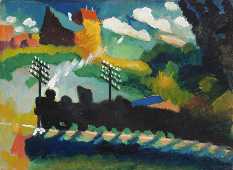 Wassily Kandinsky, Railway near Murnau, 1909, Städtische Galerie im Lenbachhaus und Kunstbau, Munich