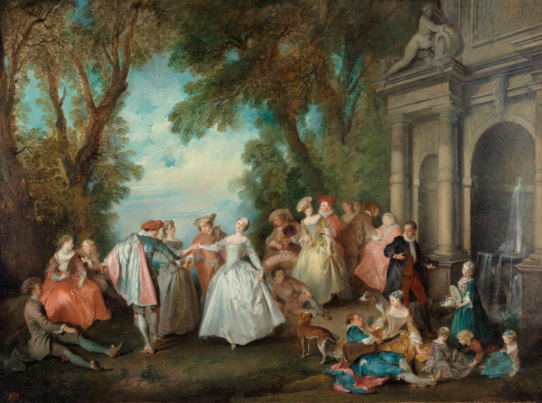 Danse devant une fontaine, Nicolas Lancret, vers 1724, The J. Paul Getty Museum, Los Angeles
