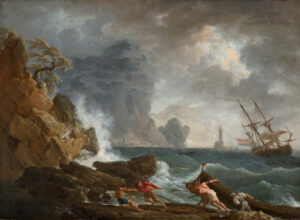 Claude-Joseph Vernet, Un port italien par temps orageux, vers 1740-1750