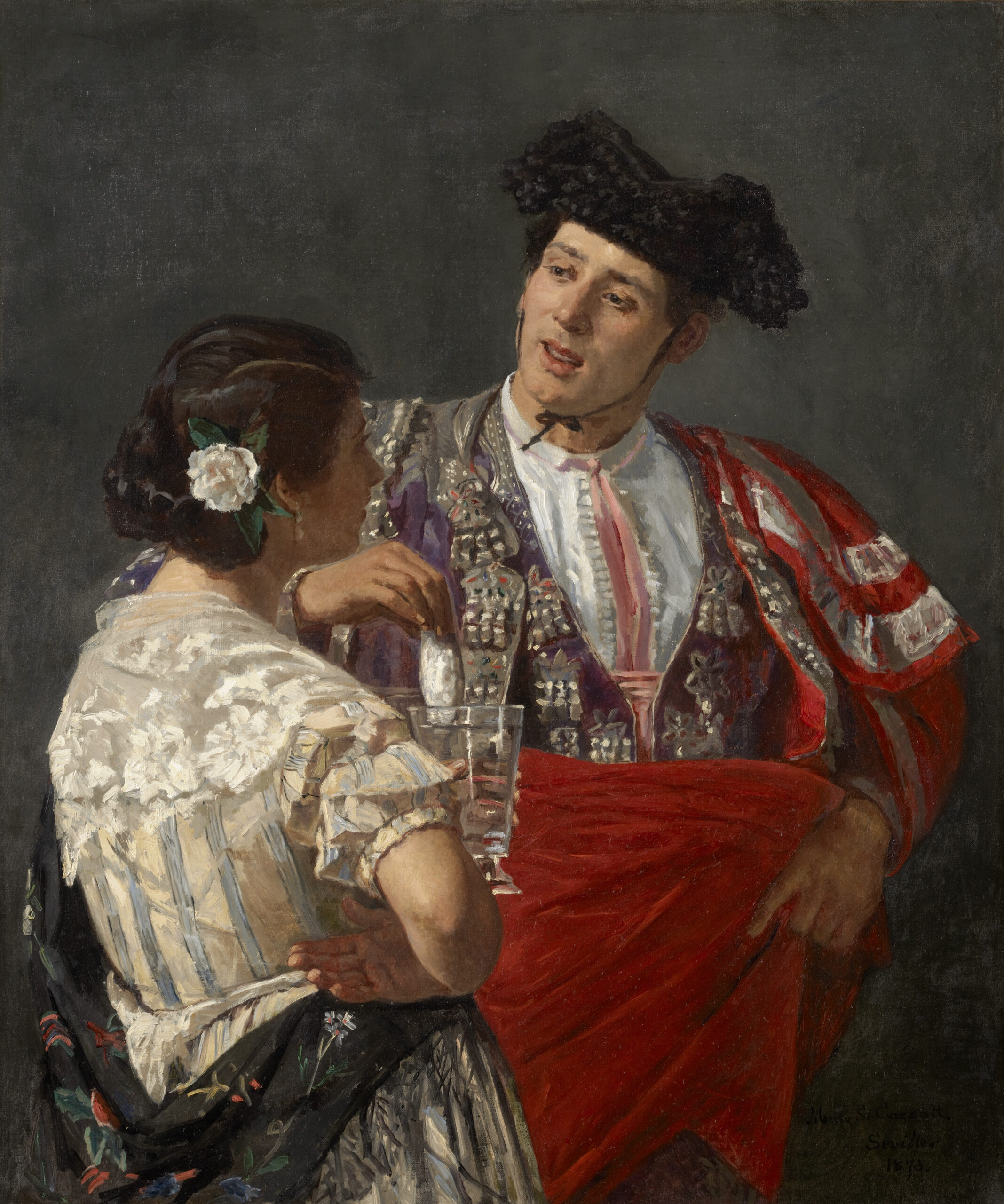 Offrant un rayon de miel au torero, Mary Cassatt, 1873, The Clark Art Institute, 1955.1
