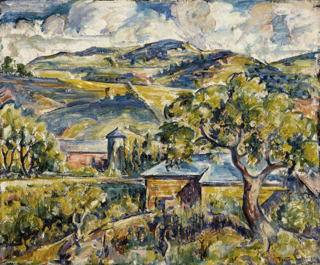 Maine Landscape, Preston Dickinson, circa 1917-1921, Los Angeles County Museum of Art (LACMA), The Mr. and Mrs. William Preston Harrison Collection (35.18.3)