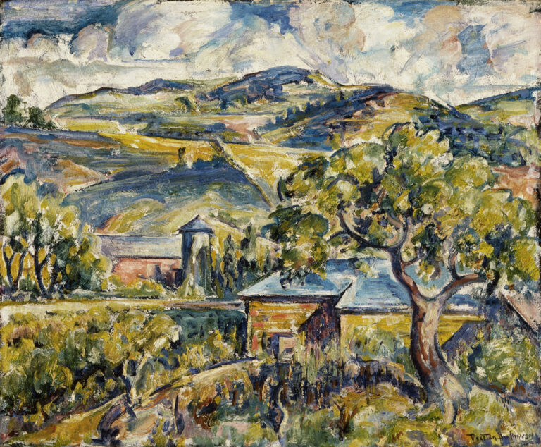 Paysage du Maine, Preston Dickinson, vers 1917-1921, Los Angeles County Museum of Art (LACMA), The Mr. and Mrs. William Preston Harrison Collection (35.18.3)