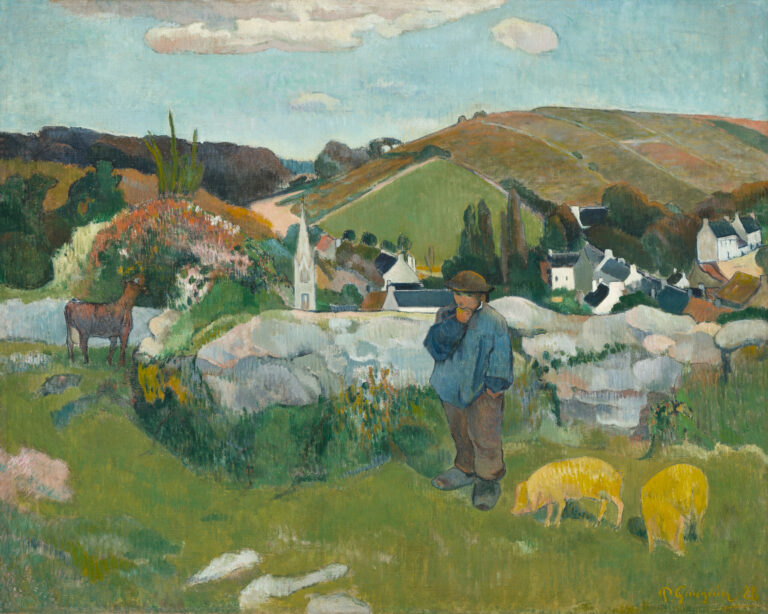 The Swineherd, Paul Gauguin, 1888, Los Angeles County Museum of Art (LACMA)
