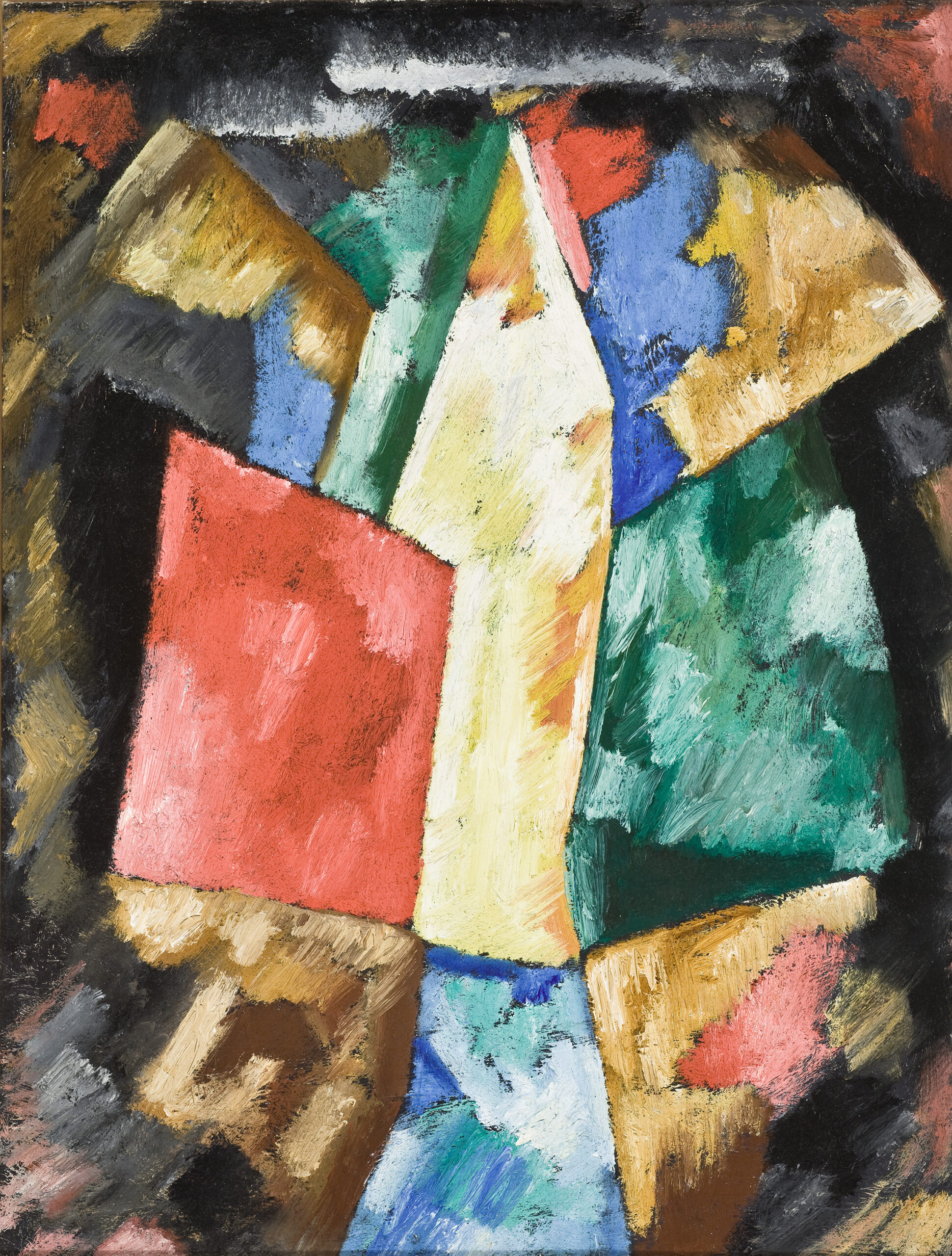 Abstraction : Bleu, Jaune et Vert, Marsden Hartley, vers 1913, Los Angeles County Museum of Art (LACMA)
