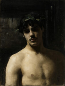 Homme portant des lauriers, John Singer Sargent, 1874-1880, Los Angeles County Museum of Art (LACMA)